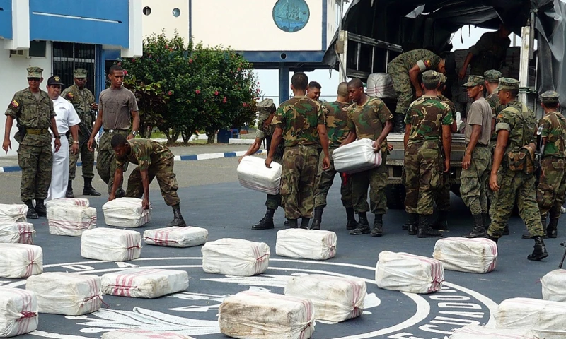 Ecuador es el tercer país con mayor volumen de incautaciones de droga según el Informe Mundial de las Drogas 2022 / Foto: EFE