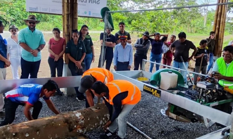 Kupatas, centro de acopio de madera, abrió sus puertas en Pastaza / foto cortesía MAATE