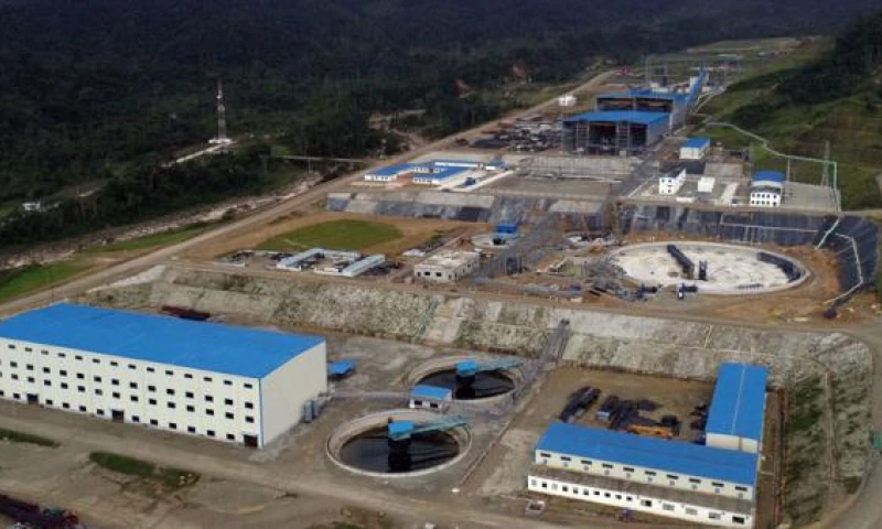 Vista panorámica de la Planta de Beneficio donde se tratará el material extraído de la mina a cielo abierto del proyecto cuprífero Mirador, ubicado en Zamora Chinchipe. Foto: El Comercio