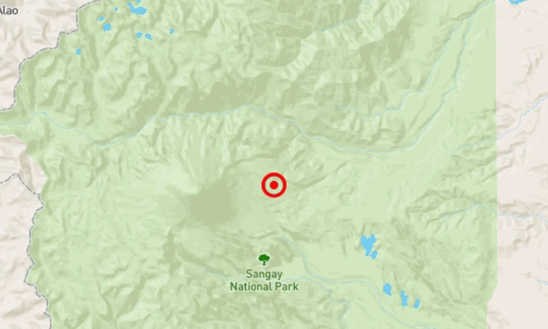 El Instituto Geofísico informó de que el temblor ocurrió a las 20:38 hora local a unos 36 kilómetros de la ciudad de Macas / Imagen: cortesía IG