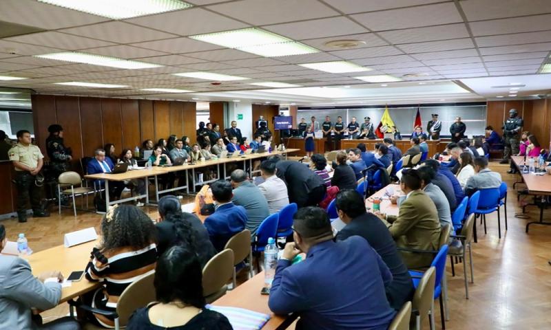 La máxima pena de esta sentencia, de 10 años de cárcel, recayó sobre el abogado Xavier Novillo / Foto: cortesía Fiscalía General