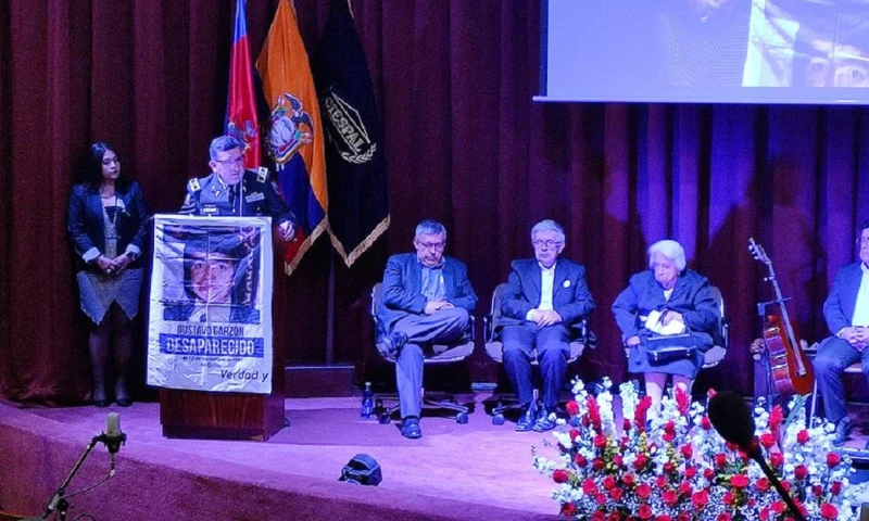 Las disculpas del Estado estuvieron a cargo del coordinador jurídico de la Policía Nacional de Ecuador, Ángel Esquivel / Foto: cortesía INREDH