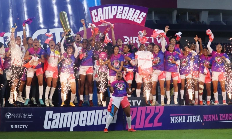 Venció 3-1 en el partido de vuelta a Dragonas (Independiente del Valle) que se disputó en el estadio Banco Guayaquil / Foto cortesía Superliga Femenina