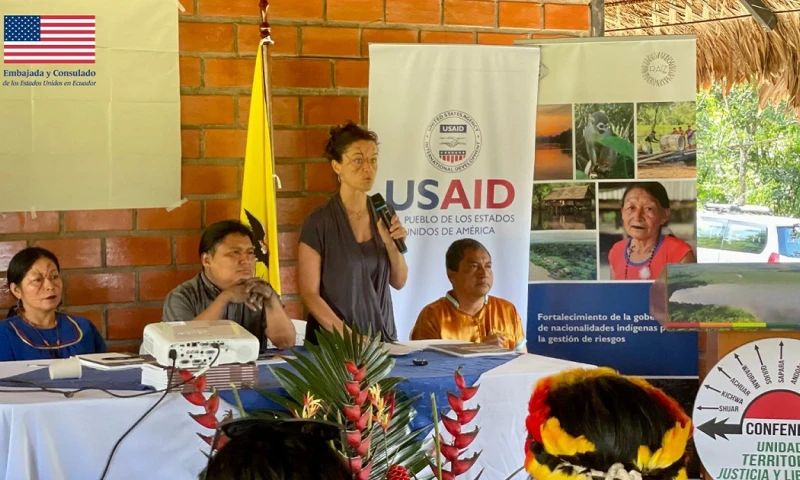 Se lanzó el programa Gobernanza Indígena frente a Riesgos y Amenazas (GIRA) / Foto: cortesía Embajada de EE.UU.