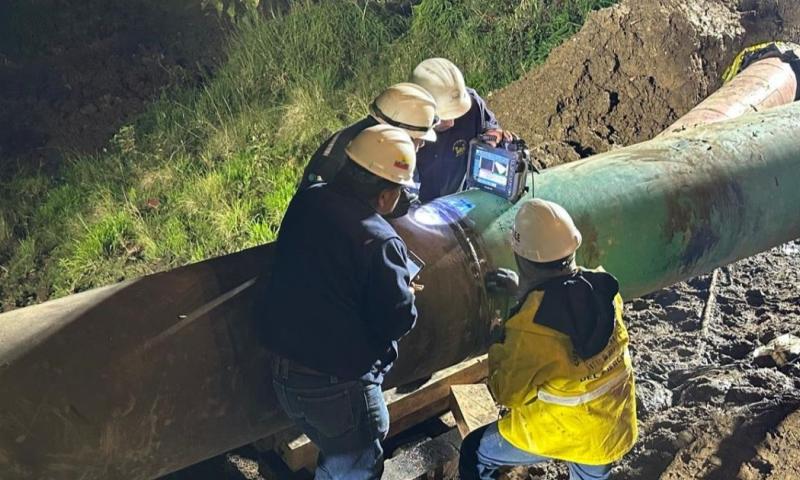 Han pasado ya 10 días desde que un aluvión provocó la rotura del Sistema de Oleoducto Transecuatoriano  / Foto: cortesía Petroecuador