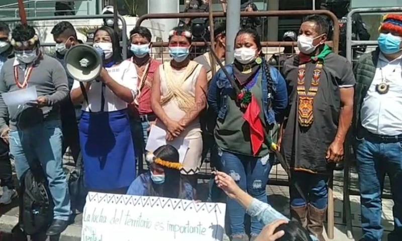 Indígenas de la Amazonía piden consulta sobre planes extractivistas / Foto: cortesía Conaie