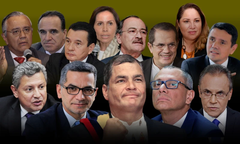 Rafael Correa y una docena más de ex altos funcionarios de su Gobierno tienen varias causas judiciales. Foto: Plan V