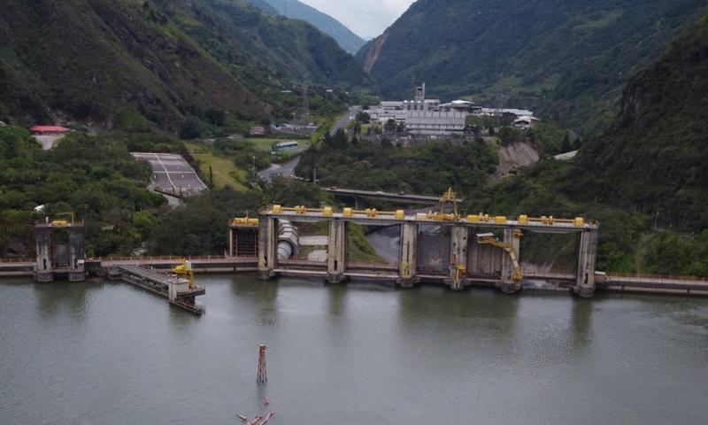 La central hidroeléctrica Agoyán se ha beneficiado de las lluvias en los últimos días / Foto: El Oriente
