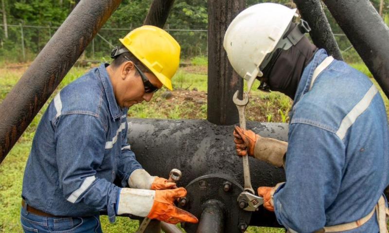 Actualmente en el campo Sacha laboran cerca de 500 personas / Foto: cortesía Petroecuador