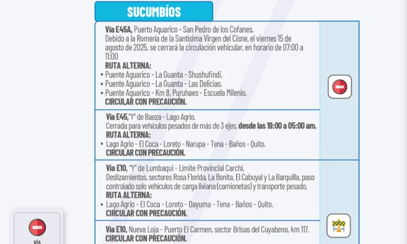 Actualización del informe del estado de las vías de la Amazonía ecuatoriana / Foto: cortesía MTOP