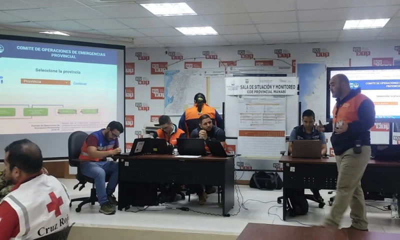 El simulacro se desarrolló en las provincias costeras de Esmeraldas, Manabí, Santa Elena, Guayas, El Oro y la insular de Galápagos / Foto: cortesía SNGRE