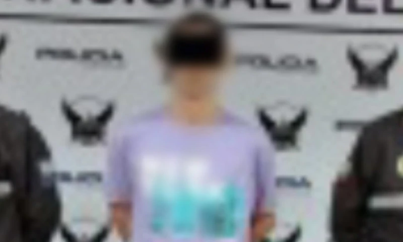 La detención tuvo lugar en la zona de Pascuales, en el norte de Guayaquil / Foto: cortesía Policía Nacional 