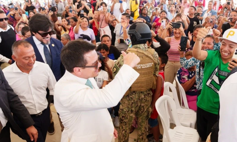 Noboa se posiciona como el segundo mandatario con mejor imagen en Sudamérica / Foto: cortesía Presidencia