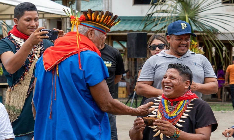 En Te'Tachuite se honra la abundancia de la tierra y se refuerzan los lazos culturales / Foto: cortesía Prefectura de Sucumbíos 