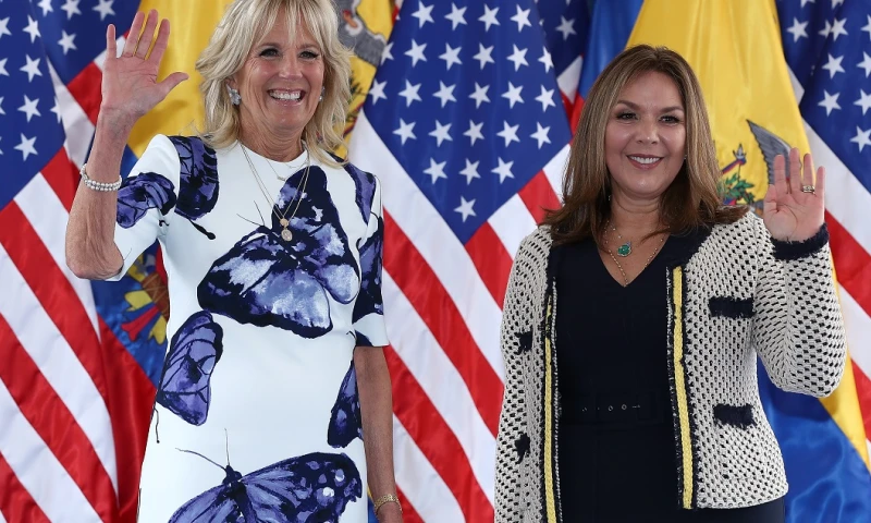 Primeras damas de Ecuador y EE.UU. hablan de educación, pandemia y democracia / Foto: EFE