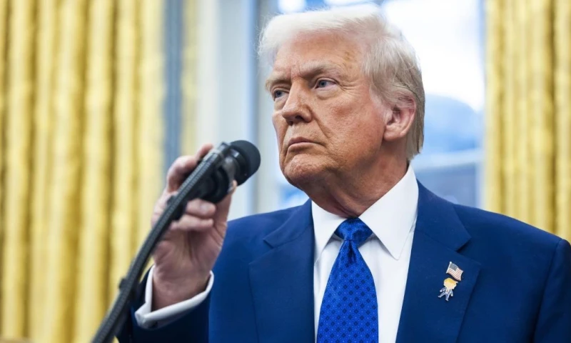 La declaración la hizo Trump a la prensa en el Despacho Oval / Foto: EFE