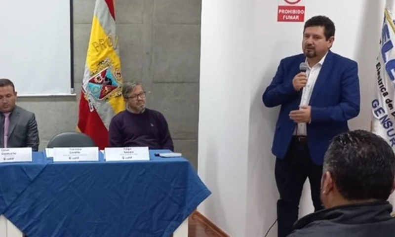 Celec firmó el convenio de cooperación interinstitucional / Foto: cortesía Celec