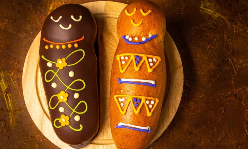 En sus inicios, estas figuras de pan eran simples muñecas de luto/ Foto: cortesía