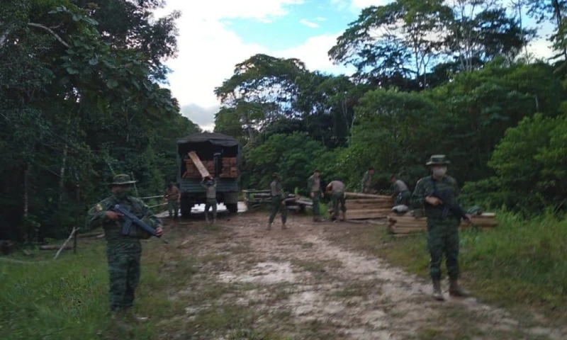 La deforestación bruta anual en Sucumbíos entre 2014 y 2016 superó las 9.000 hectáreas/ Foto: cortesía FF.AA