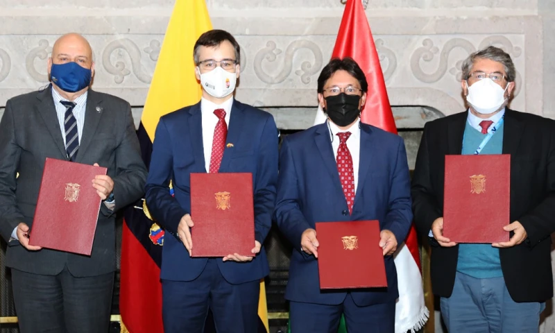 Ecuador recibe de Hungría donación de 100.000 mascarillas en favor de migrantes venezolanos / Foto: cortesía Cancillería