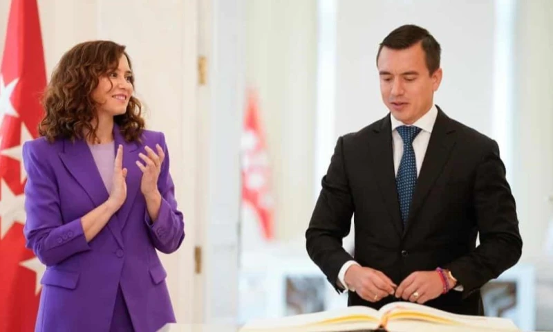 Ayuso inició este miércoles una visita de dos días a Quito / Foto: cortesía Soy Madrid