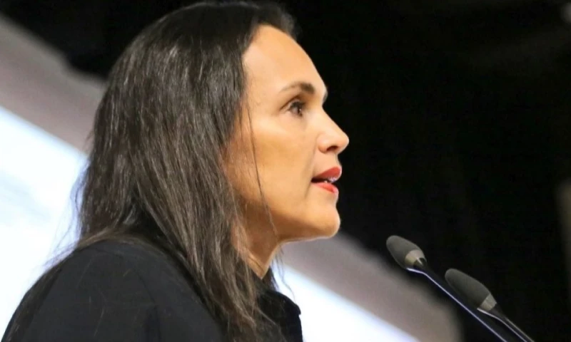 Inés Manzano, ministra de Energía y Minas, participó en el evento 'Diálogo Energético: Soluciones para el Futuro Del Ecuador' / Foto: cortesía Ministerio de Energía y Minas