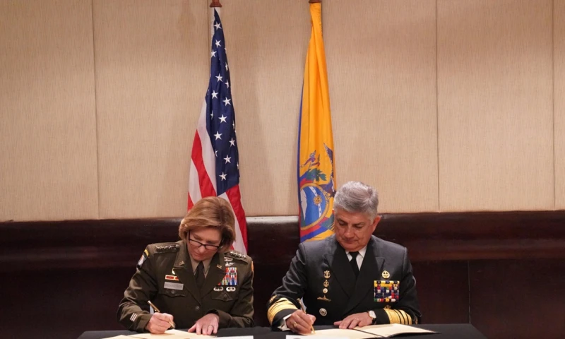 El acuerdo fortalecerá la seguridad regional y capacidad operativa de las fuerzas de seguridad ecuatorianas / Foto: cortesía  U.S. Southern Commands