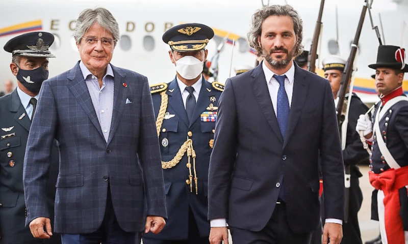 Lasso llegó a Argentina para primera visita oficial / Foto: EFE