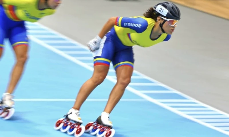 Gabriela Vargas se impuso en los 5.000 metros por puntos en pista / Foto: cortesía Ministerio de Deportes