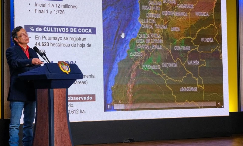 Petro señaló que existe la posibilidad de que los materiales explosivos hayan ingresado desde territorio ecuatoriano / Foto: cortesía Presidencia Colombia