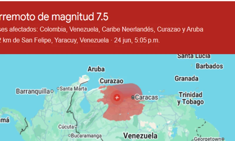 Dos fuertes movimientos sísmicos registrados el miércoles causaron afectaciones en varias ciudades venezolanas y activaron operativos de emergencia en las zonas más impactadas./ Foto: cortesía