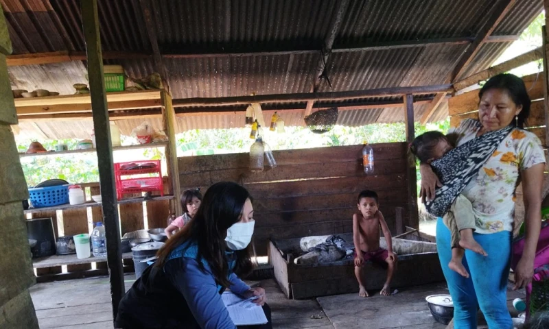 MIES recorre hogares de personas con discapacidad en Pastaza / Foto: cortesía MIES