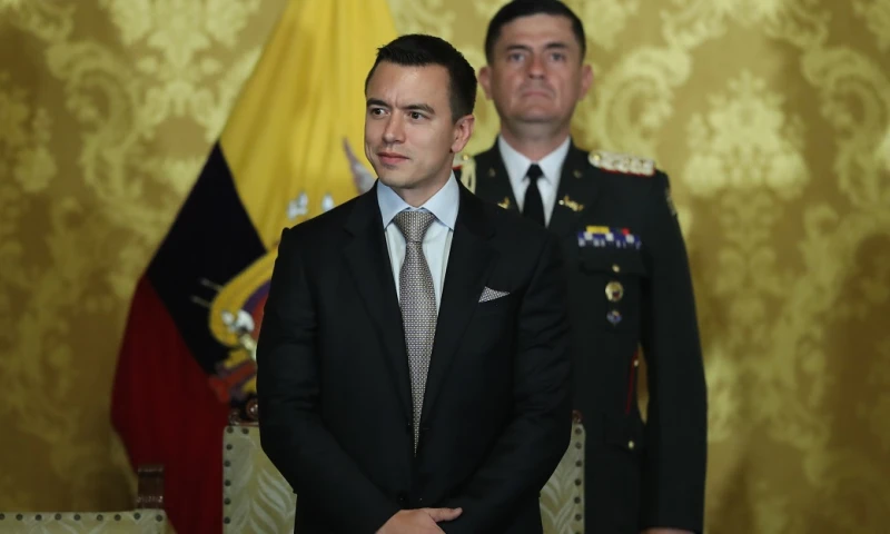 Nacido en Miami (Estados Unidos) el 30 de noviembre de 1987, Noboa celebra su aniversario cuando lleva siete días en funciones / Foto: EFE