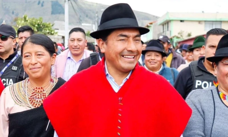 Leonidas Iza quedó tercero en la primera vuelta presidencial / Foto: cortesía Leonidas Iza 