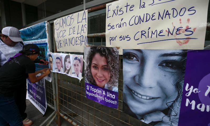 El asesinato de Bernal sacudió a la sociedad ecuatoriana y se volvió en un símbolo de la violencia machista en el país / Foto: EFE