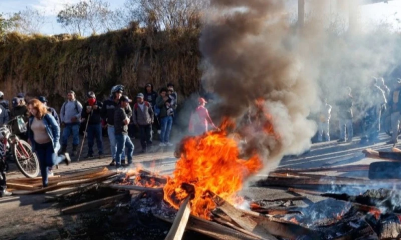 El paro contra el Gobierno de Daniel Noboa duró un mes / Foto: EFE