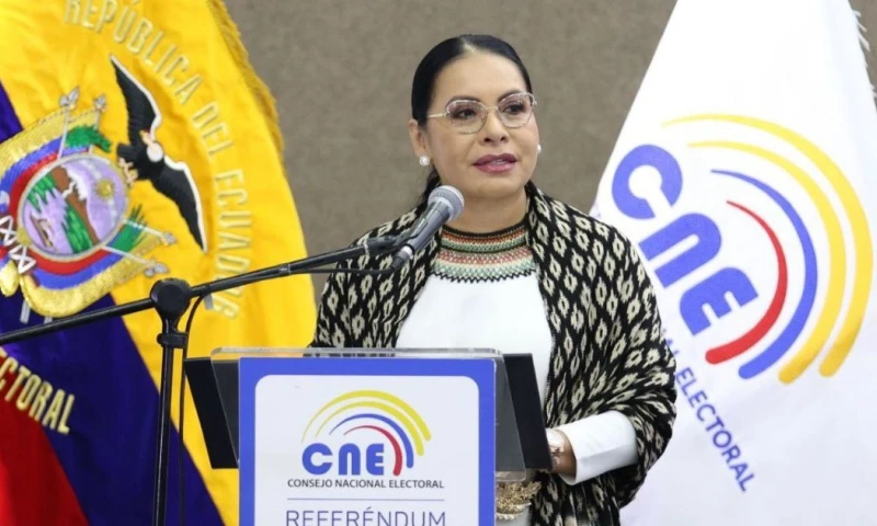 La presidenta del CNE, Diana Atamaint, inauguró el proceso electoral / Foto: cortesía CNE