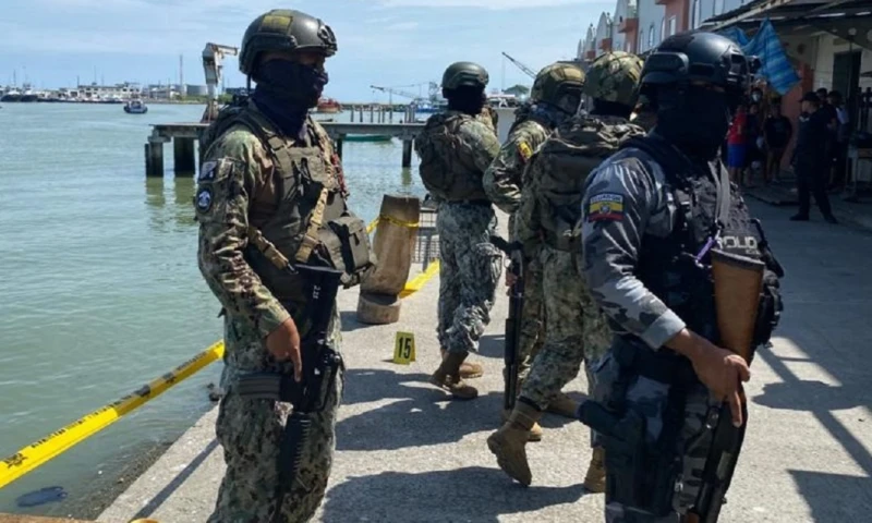 Policías y militares cercaron el sector/ Foto: Cortesía Fuerzas Armadas