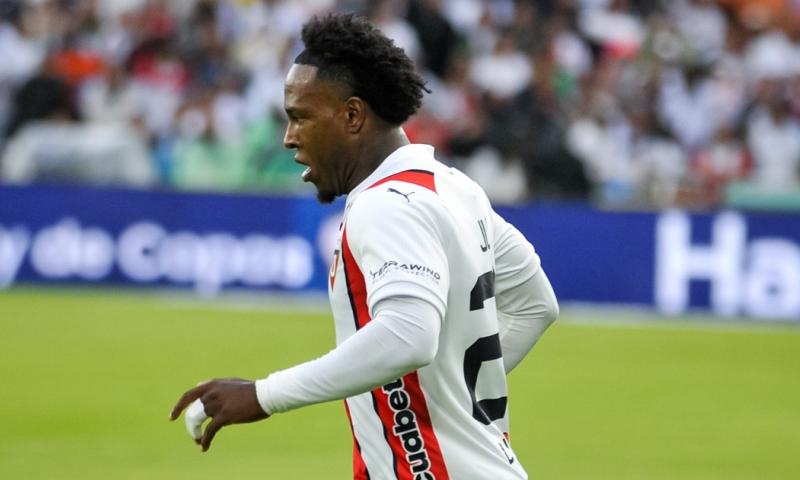 Jhojan Julio fue un dolor de cabeza para la defensa de Independiente del Valle / Foto: cortesía Liga