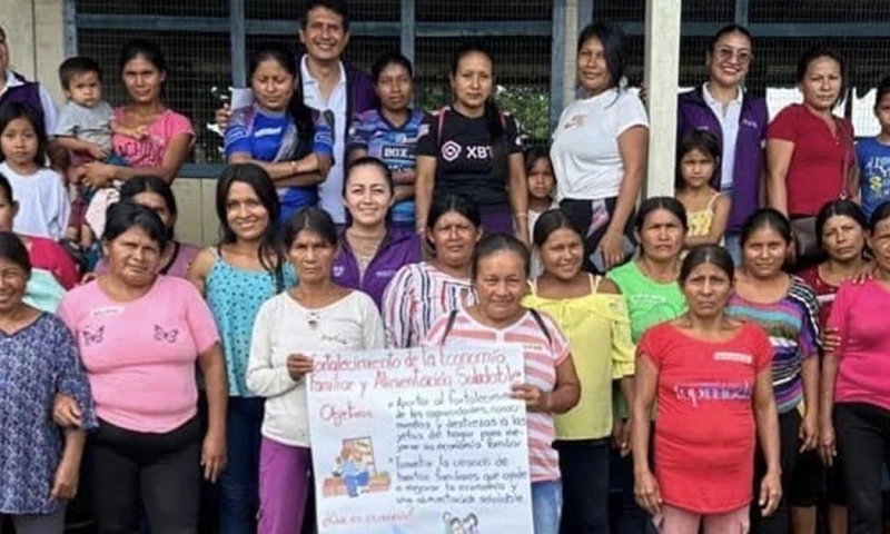 Las familias de Morona Santiago participaron en los talleres / Foto: cortesía MIES