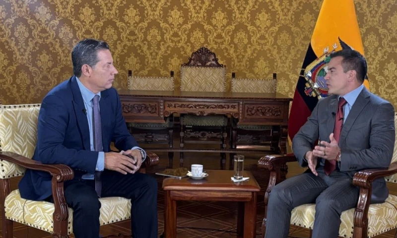 Noboa comentó que no esperaba una diferencia tan amplia frente a Luisa González en la segunda vuelta / Foto: cortesía Ana María Cañizares CNN