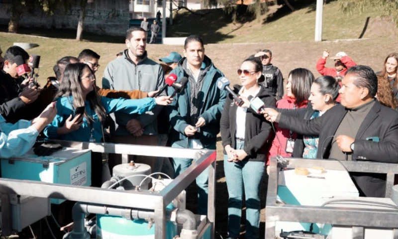 Las tres plantas podrán potabilizar hasta 90.000 litros diarios si operan durante ocho horas al día / Foto: cortesía MAATE