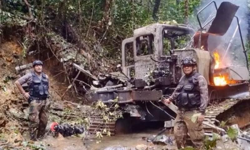 Este operativo busca frenar el avance de estas economías ilícitas / Foto: cortesía Policía Nacional de Perú