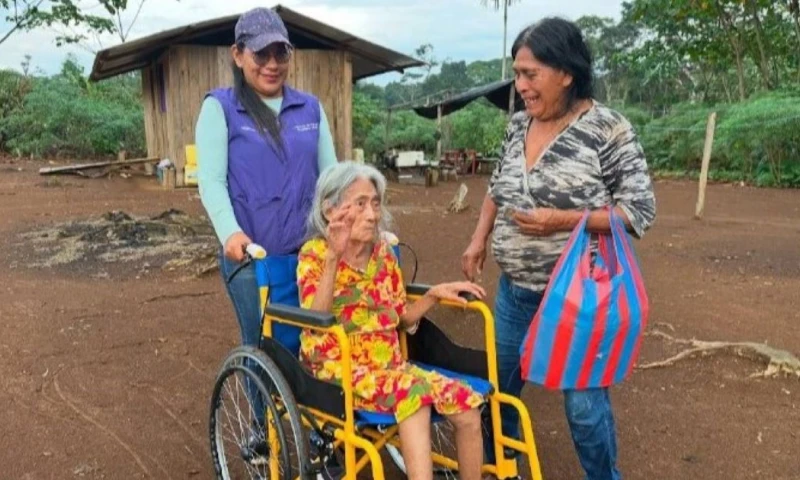 El MIES entregó 21 sillas de ruedas en Morona Santiago / Foto: cortesía MIES