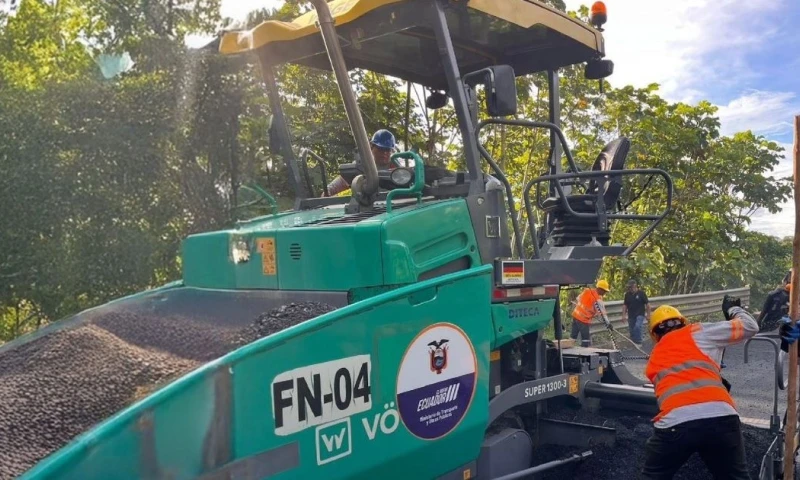 La vía está ubicada en las provincias de Napo y Orellana / Foto: cortesía MTOP