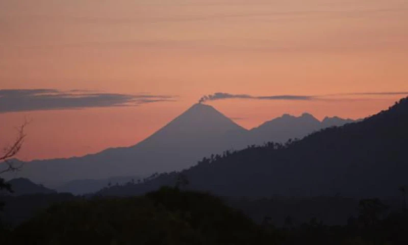 El volcán Sangay está en proceso de erupción desde el 7 de mayo del 2019. Foto: Archivo EL COMERCIO