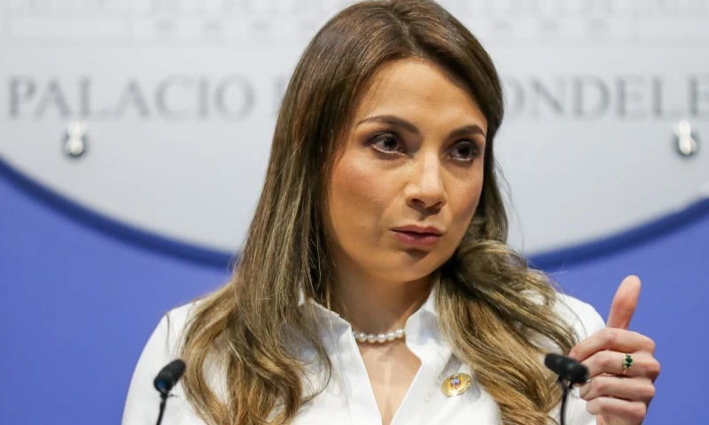 Carolina Jaramillo se estrenó ayer como vocera del gobierno / Foto: EFE