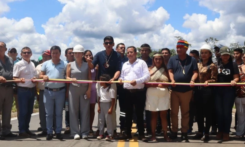 La vía Puma fue asfaltada con una inversión de $ 3’410.885 / Foto: cortesía Secretaría Técnica de la Amazonía