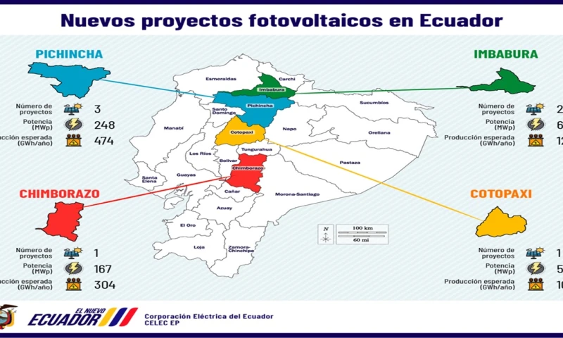 Se ubican en Imbabura, Pichincha, Cotopaxi y Chimborazo / Imagen: cortesía CELEC