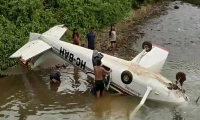 Una avioneta cayó en Pastaza / Foto: cortesía DGAC